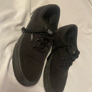 Size 7 black vans.